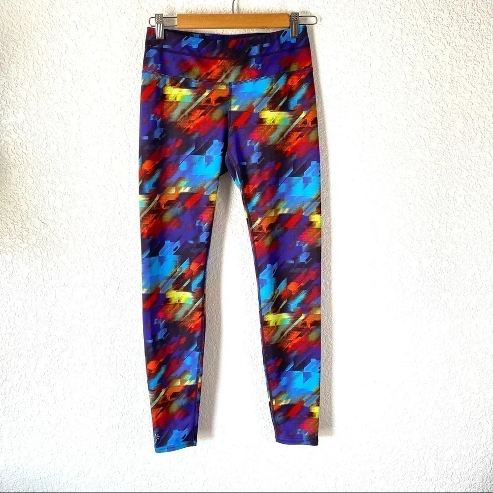 3/$25 Athleta Colorburst Sonar Athletic Tights SZ S
